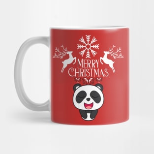 Cute Panda Saying Merry Christmas Mug